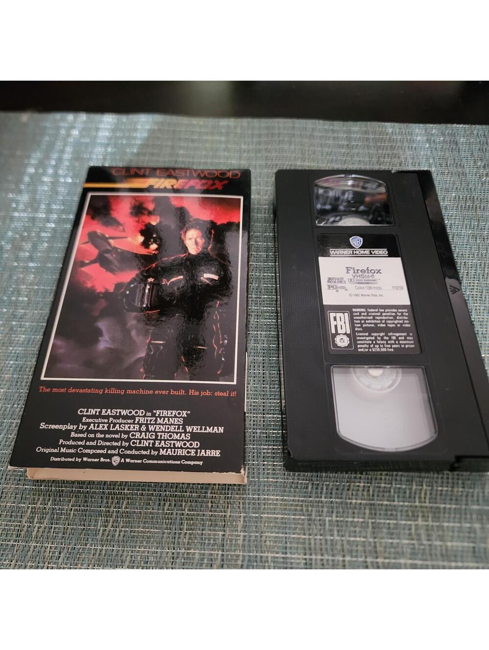 Firefox VHS Clint Eastwood Freddie Jones Cold War Action Thriller Warner Video